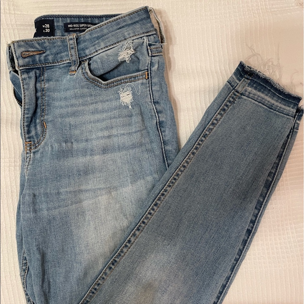 Hollister Blue Skinny Jeans